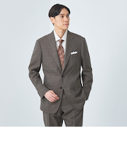 GUABELLO グレンチェック 3B CLD/D スーツジャケット