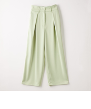 ＜EMMEL REFINES＞EM トロミサテン タックパンツ