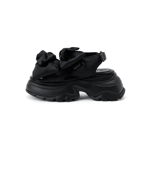 ＜SY＞ビッグリボンベルクロ サンダル75●