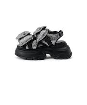 ＜SY＞ビッグリボンベルクロ サンダル75●