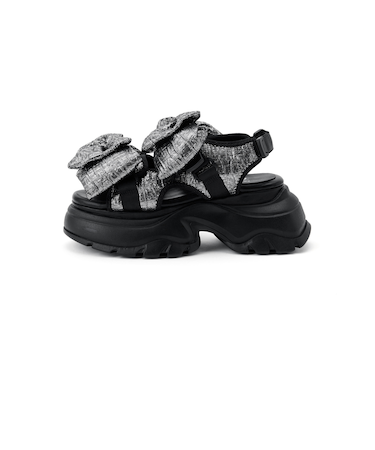 ＜SY＞ビッグリボンベルクロ サンダル75●