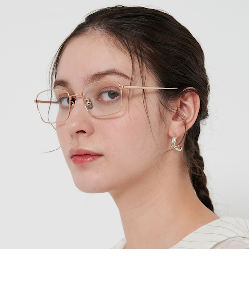 メタルフレーム スクエア サングラス