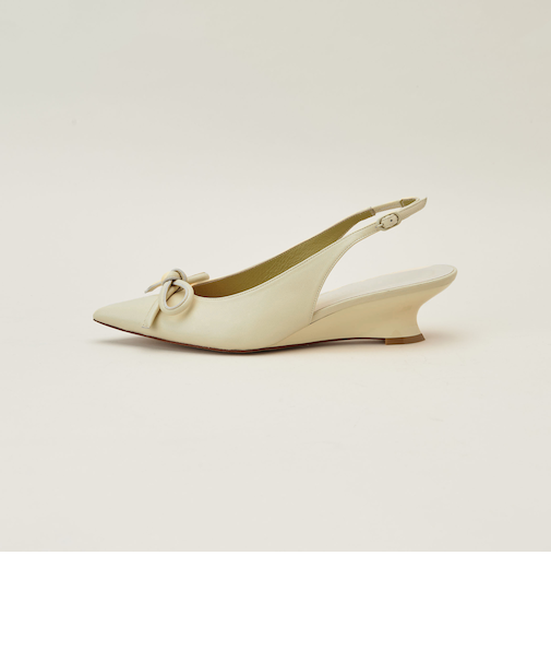 プランプリボンバックベルト パンプス45↑