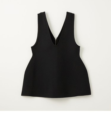 ＜EMMEL REFINES＞EM HW ペプラム 2WAY ジップ チュニック