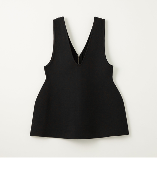 ＜EMMEL REFINES＞EM HW ペプラム 2WAY ジップ チュニック