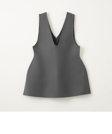 ＜EMMEL REFINES＞EM HW ペプラム 2WAY ジップ チュニック