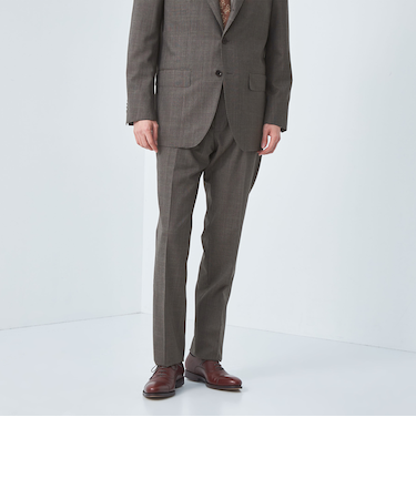 GUABELLO グレンチェック CLD NP スーツパンツ