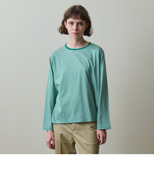 ＜Steven Alan＞ボーダー ロングスリーブ プルオーバー