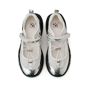 ＜SY＞レースアップベルクロ フラット50●↑