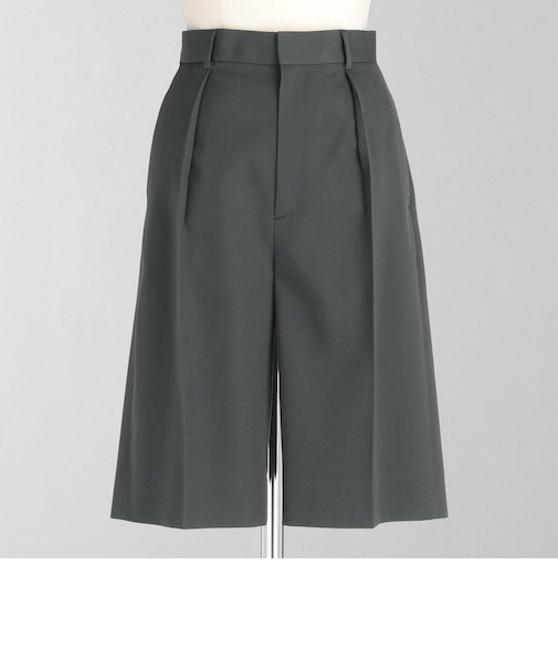 ＜LOEFF＞ウール ギャバ バミューダパンツ