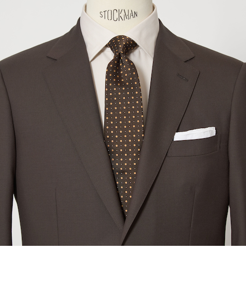 GLR シルク3 8.0cm ドット ネクタイ