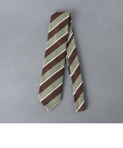 BIANCHI シャンタン レジメンタル ネクタイ