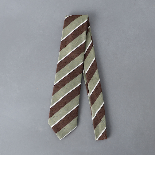 BIANCHI シャンタン レジメンタル ネクタイ