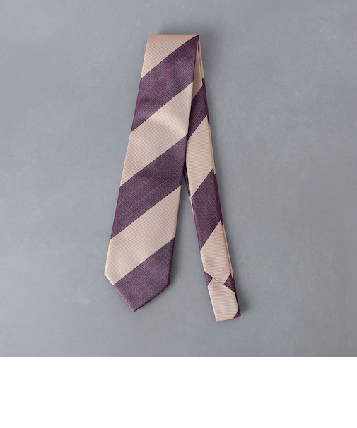 2カラー レジメンタル ネクタイ