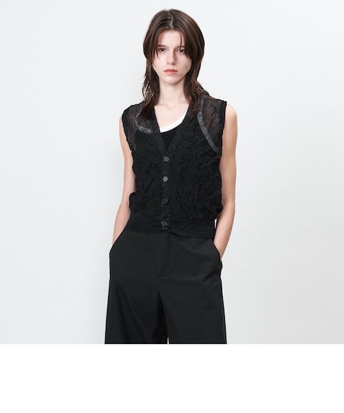 【BLACK】<ASTRAET>16G リンクル ショートスリーブニット UNITED ARROWS LTD. OUTLET｜<ASTRAET>16G リンクル ショートスリーブ