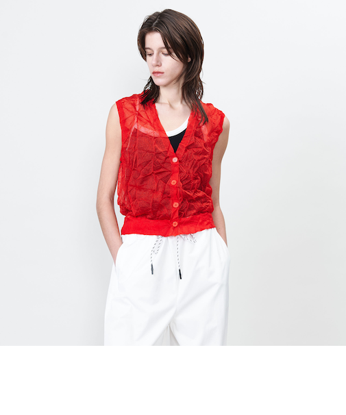 <ASTRAET>16G リンクル Vネックベスト