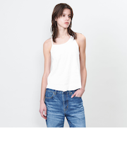 ＜ASTRAET＞アシンメトリー リブ タンクトップ