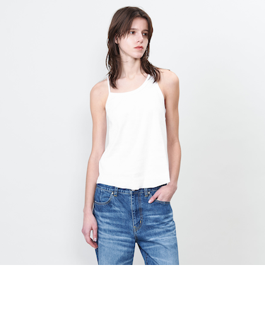 ＜ASTRAET＞アシンメトリー リブ タンクトップ