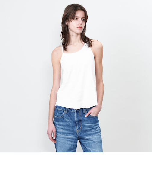 ＜ASTRAET＞アシンメトリー リブ タンクトップ