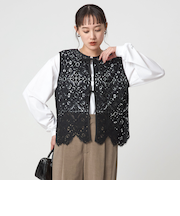 レース 2WAY ブラウス