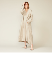 ＜conte＞ヘンプ Vネック ワンピース