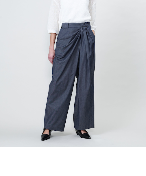 ＜ASTRAET＞タックアップ  ワイドテーパードパンツ