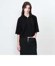 ＜ASTRAET＞ハーフジップ ハイネックカットソー