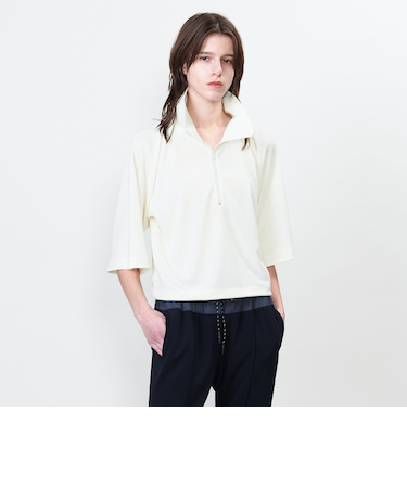 <ASTRAET>ハーフジップ ハイネックカットソー
