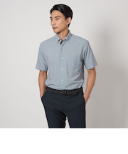 Pラッカン チェック スタンダード スナップ ボタンダウン シャツ -イージーアイロン・吸水速乾-