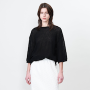 ＜ASTRAET＞14G クルーネック ショートスリーブニット