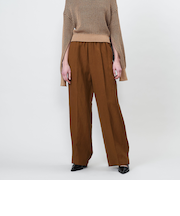 ＜ASTRAET＞バックスソギャザー イージーワイドパンツ