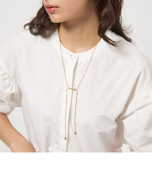 バー スライド ロングネックレス