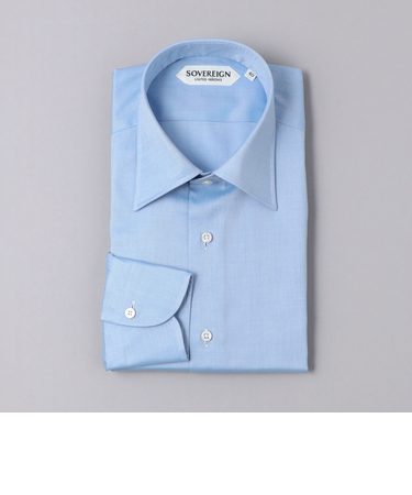 <SOVEREIGN> CANCLINI/ツイル セミワイドカラーシャツ