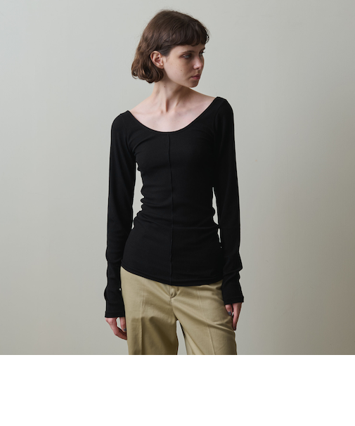 ＜Steven Alan＞リブ ロングスリーブ プルオーバー