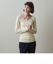 ＜Steven Alan＞リブ ロングスリーブ プルオーバー