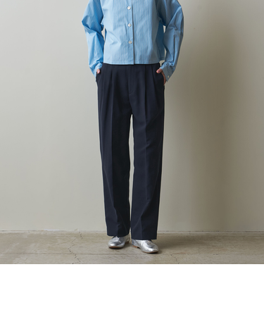 ＜Steven Alan＞コットン ダブルクロス 2タック パンツ