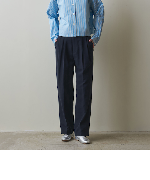 ＜Steven Alan＞コットン ダブルクロス 2タック パンツ