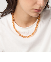 クリアパーツ ネックレス