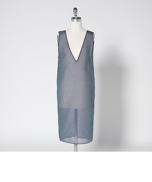 【WHITE】<LOEFF>オーガンジー Vネック ドレス LOEFF＞オーガンジー Vネック ドレス｜ユナイテッドアローズ