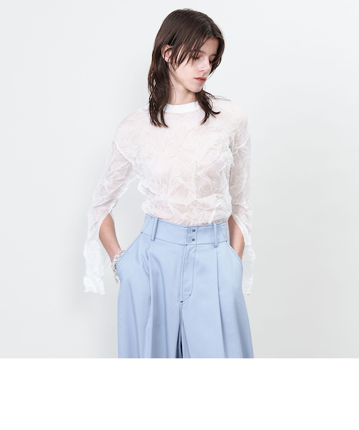 ＜ASTRAET＞16G リンクル スリットスリーブニット