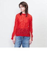 ＜ASTRAET＞16G リンクル スリットスリーブニット