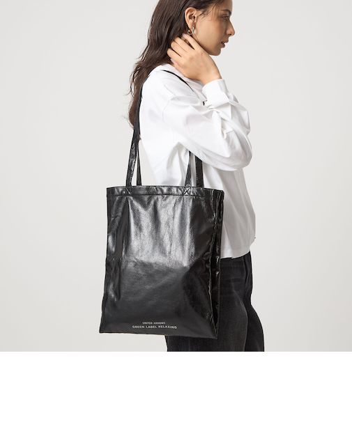 メタリック トートバッグ