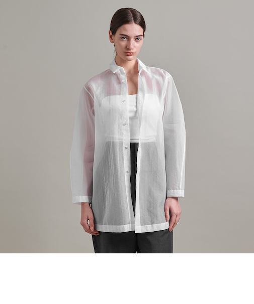 ＜LOEFF＞オーガンジー シャツ