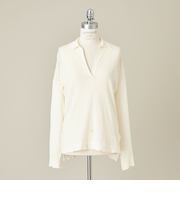 ＜conte＞スキッパー プルオーバーニット