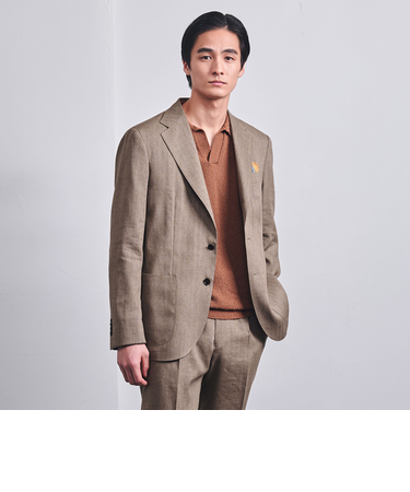 ANGELICO ヘリンボーン 3B シングル ジャケット R-MODEL