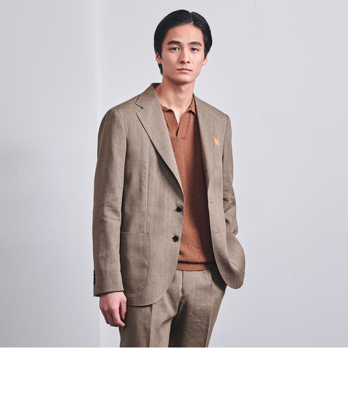 ANGELICO ヘリンボーン 3B シングル ジャケット R-MODEL