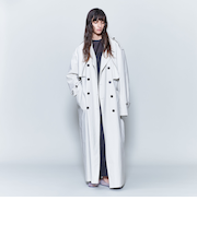 ＜6(ROKU)＞コットン ロング トレンチコート