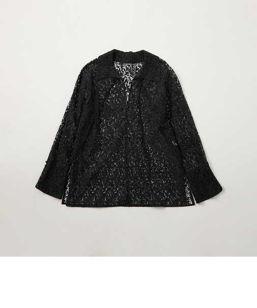＜EMMEL REFINES＞EM チュール レース シャツ