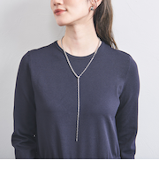 ミックスチェーン ラリエット ネックレス