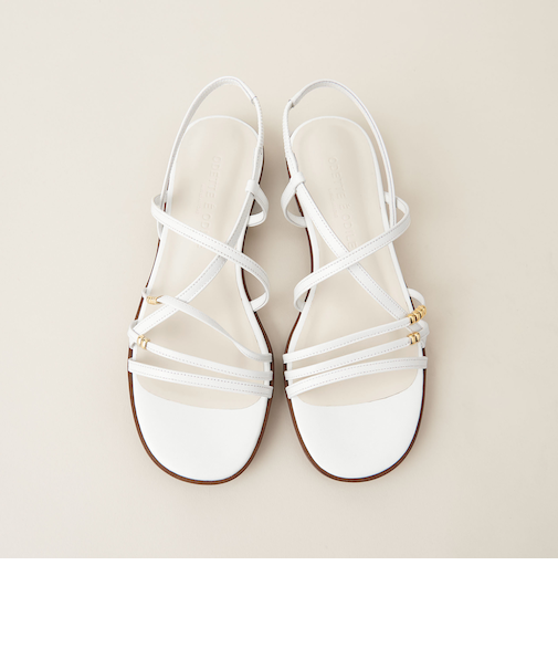 メタルビーズナロー サンダル20↑